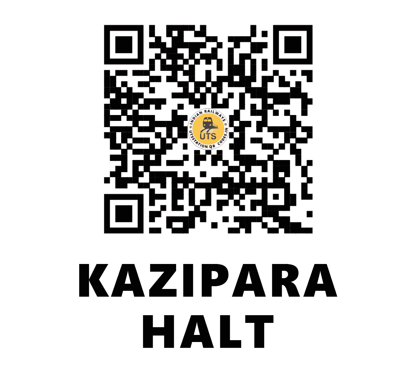 UTS QR Code for KAZIPARA HALT - KZPE (ER - WEST BENGAL)